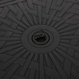 Aspen Outdoor Square Aluminum Fire Pit by Christopher Knight Home - 32.25" W x 32.25" D x 24.75" H