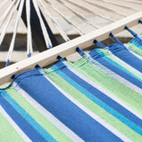 Aspen Outdoor Water Resistant Hammock with Grey Larch Wood Frame by Christopher Knight Home - N/A