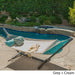 Aspen Outdoor Water Resistant Hammock with Grey Larch Wood Frame by Christopher Knight Home - N/A