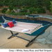 Aspen Outdoor Water Resistant Hammock with Grey Larch Wood Frame by Christopher Knight Home - N/A
