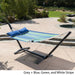 Aspen Outdoor Water Resistant Hammock with Grey Larch Wood Frame by Christopher Knight Home - N/A