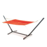 Aspen Outdoor Water Resistant Hammock with Grey Larch Wood Frame by Christopher Knight Home - N/A