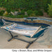 Aspen Outdoor Water Resistant Hammock with Grey Larch Wood Frame by Christopher Knight Home - N/A