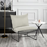 Assembled Upholstered Accent Chair Living Room Chairs - 25.98"W x 29.53"D x 26.77"H