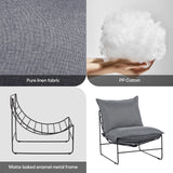 Assembled Upholstered Accent Chair Living Room Chairs - 25.98"W x 29.53"D x 26.77"H