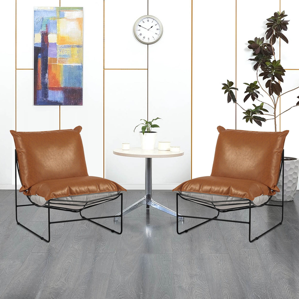 Assembled Upholstered Accent Chair Living Room Chairs - 25.98"W x 29.53"D x 26.77"H