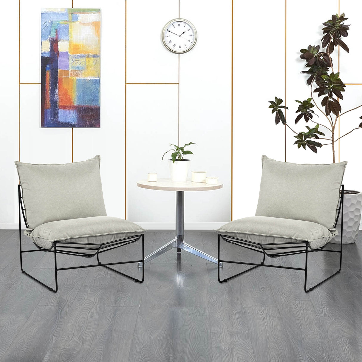 Assembled Upholstered Accent Chair Living Room Chairs - 25.98"W x 29.53"D x 26.77"H