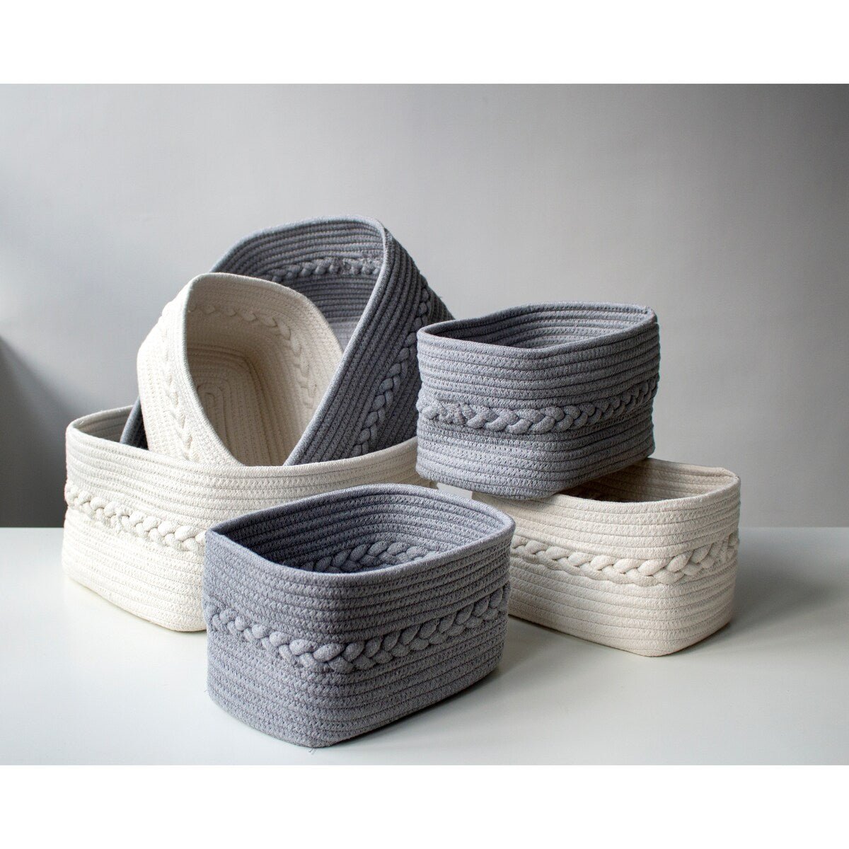 Assorted Set Of 3 Dharma Organizer Baskets - Shiraleah