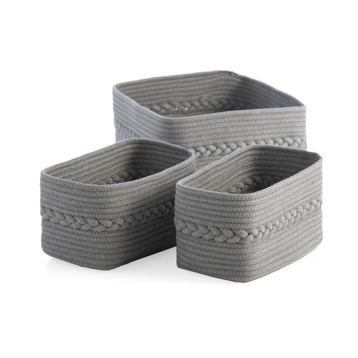 Assorted Set Of 3 Dharma Organizer Baskets - Shiraleah