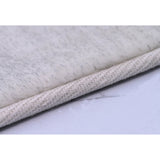 Asteri Collection White Solid Color Area Rug - 5' x 7'