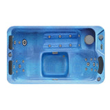 Aston 3-Person 32-Jet Dual Insulated Hot Tub Spa with Lounger in Coastal Blue