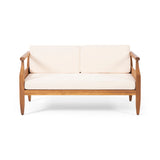 Aston Acacia Wood Outdoor Loveseat Set by Christopher Knight Home