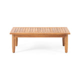 Aston Acacia Wood Outdoor Loveseat Set by Christopher Knight Home