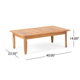 Aston Acacia Wood Outdoor Loveseat Set by Christopher Knight Home