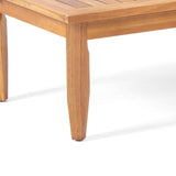 Aston Acacia Wood Outdoor Loveseat Set by Christopher Knight Home