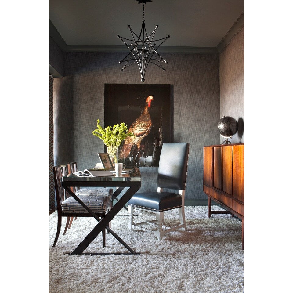 Astro 4 Light Black Chandelier - 27"W x 32"H