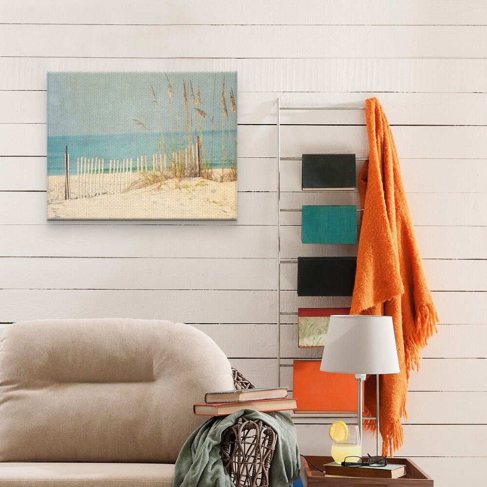 Masterpiece Art Gallery At the Beach by Kristen Naugle Canvas Art Print