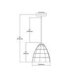 Athol Grove - One Light Mini Pendant Oil Rubbed Bronze Finish with