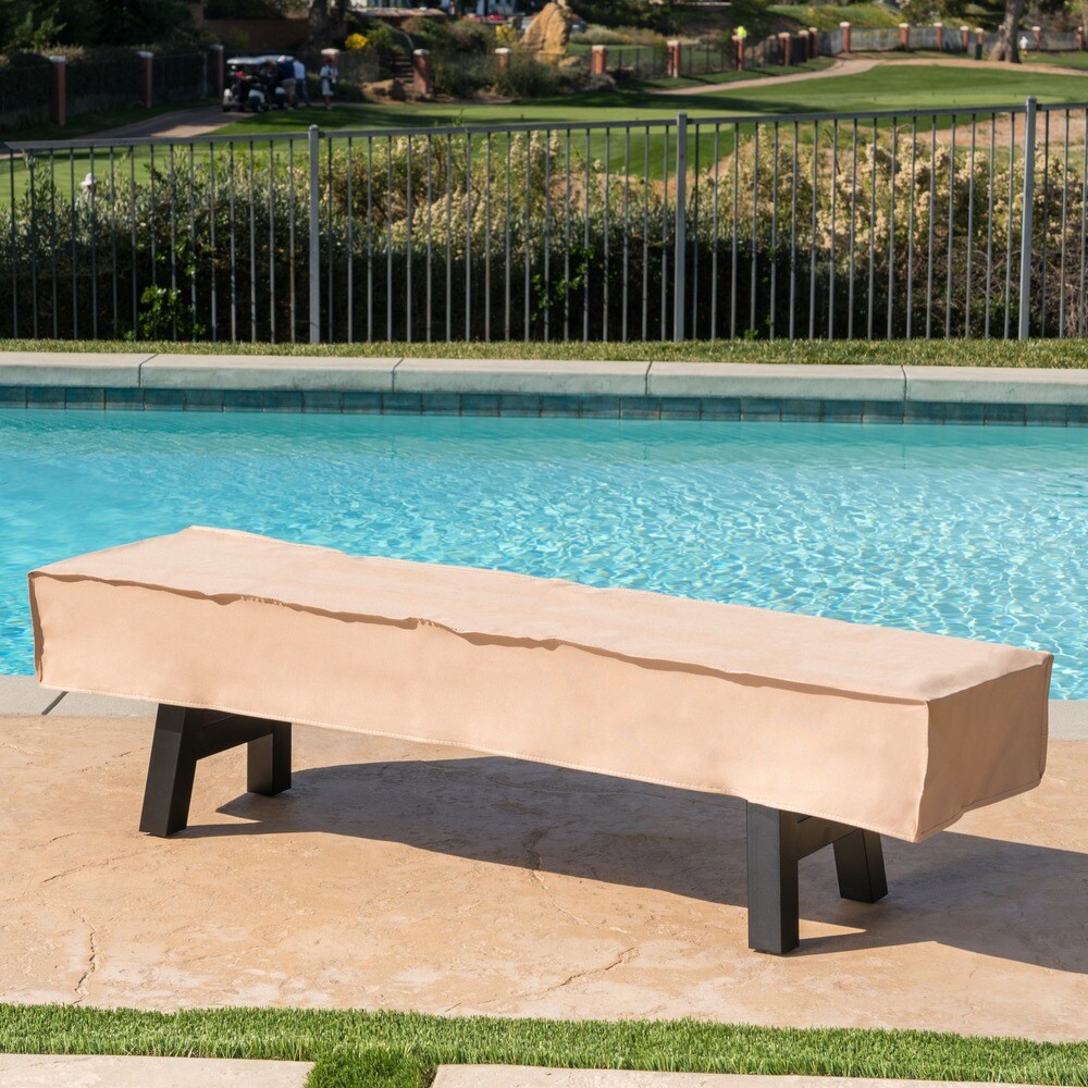 Atina Outdoor Rectangle Light-Weight Concrete Wicker Dining Set with Cushions by Christopher Knight Home