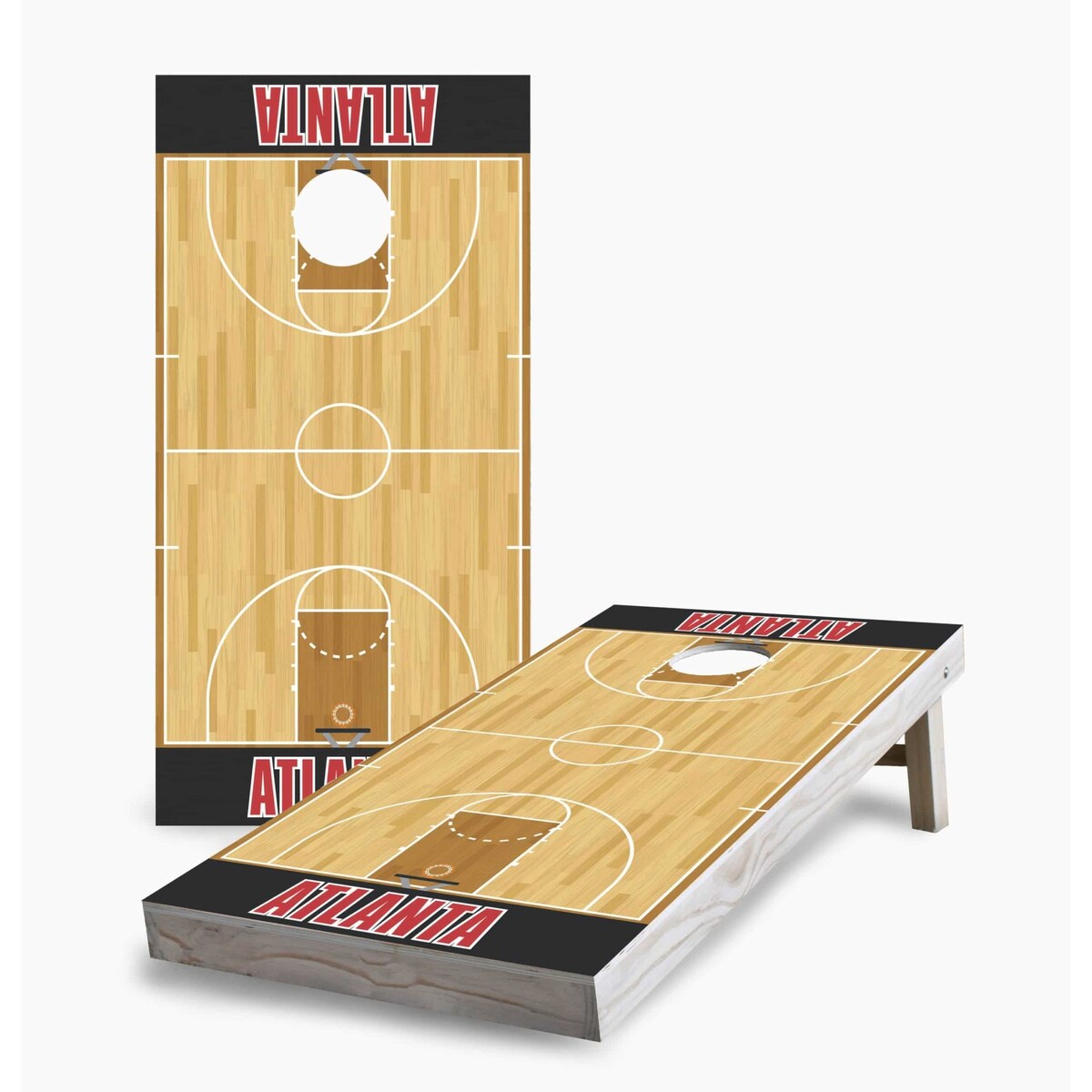 Atlanta Basketball Cornhole Boards