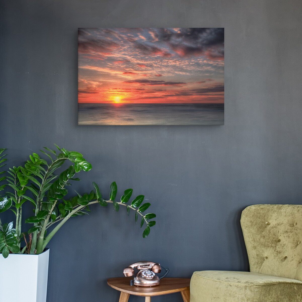 Atlantic Sunrise No. 9 by Robert J. Amoruso Canvas Art Print