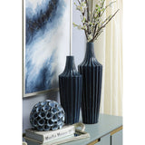 Atlantis Small Blue Ceramic Vase