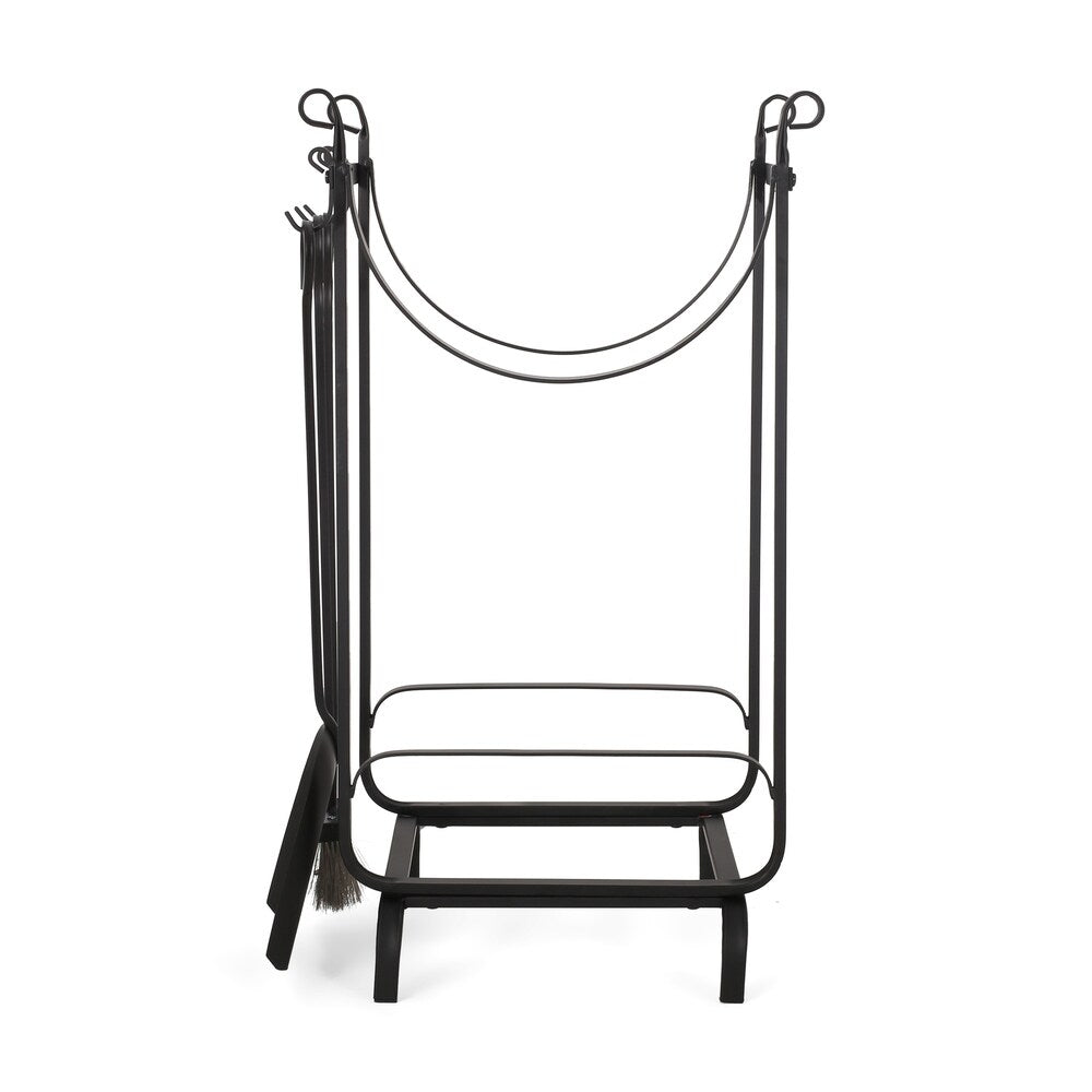 Atmore Log Rack and Tool Set by Christopher Knight Home - 17.00" W x 15.00" L x 30.00" H