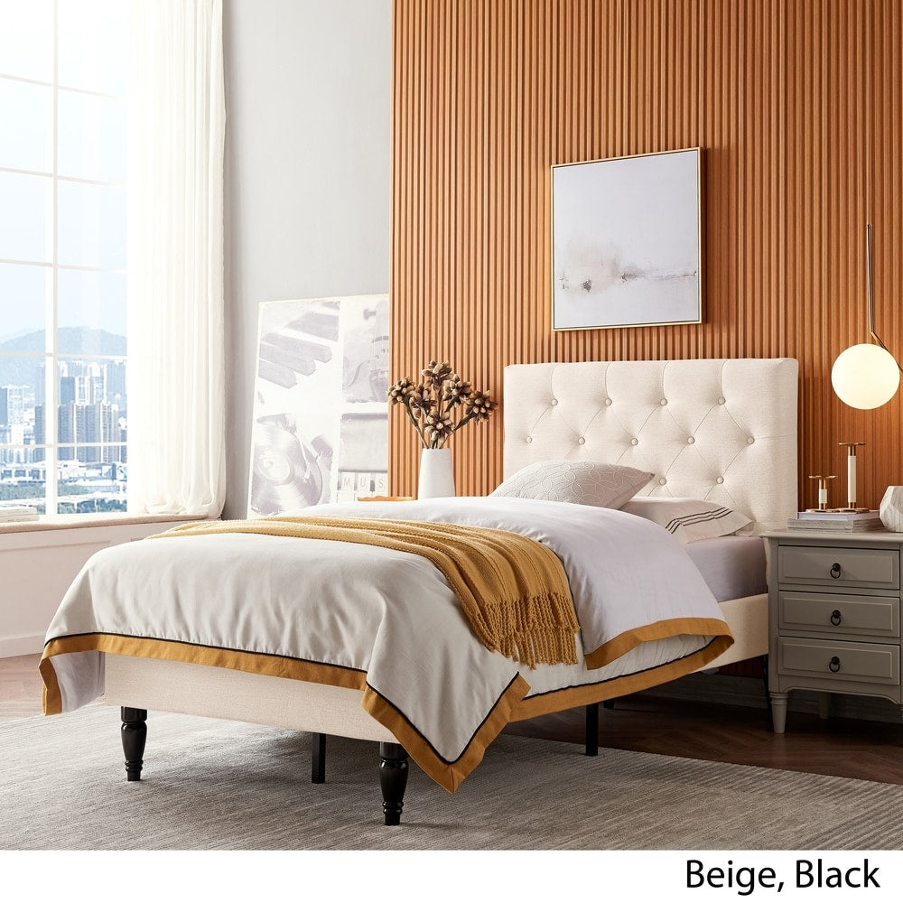 Atterbury Twin-size Contemporary Tufted Platform Bed by Christopher Knight Home