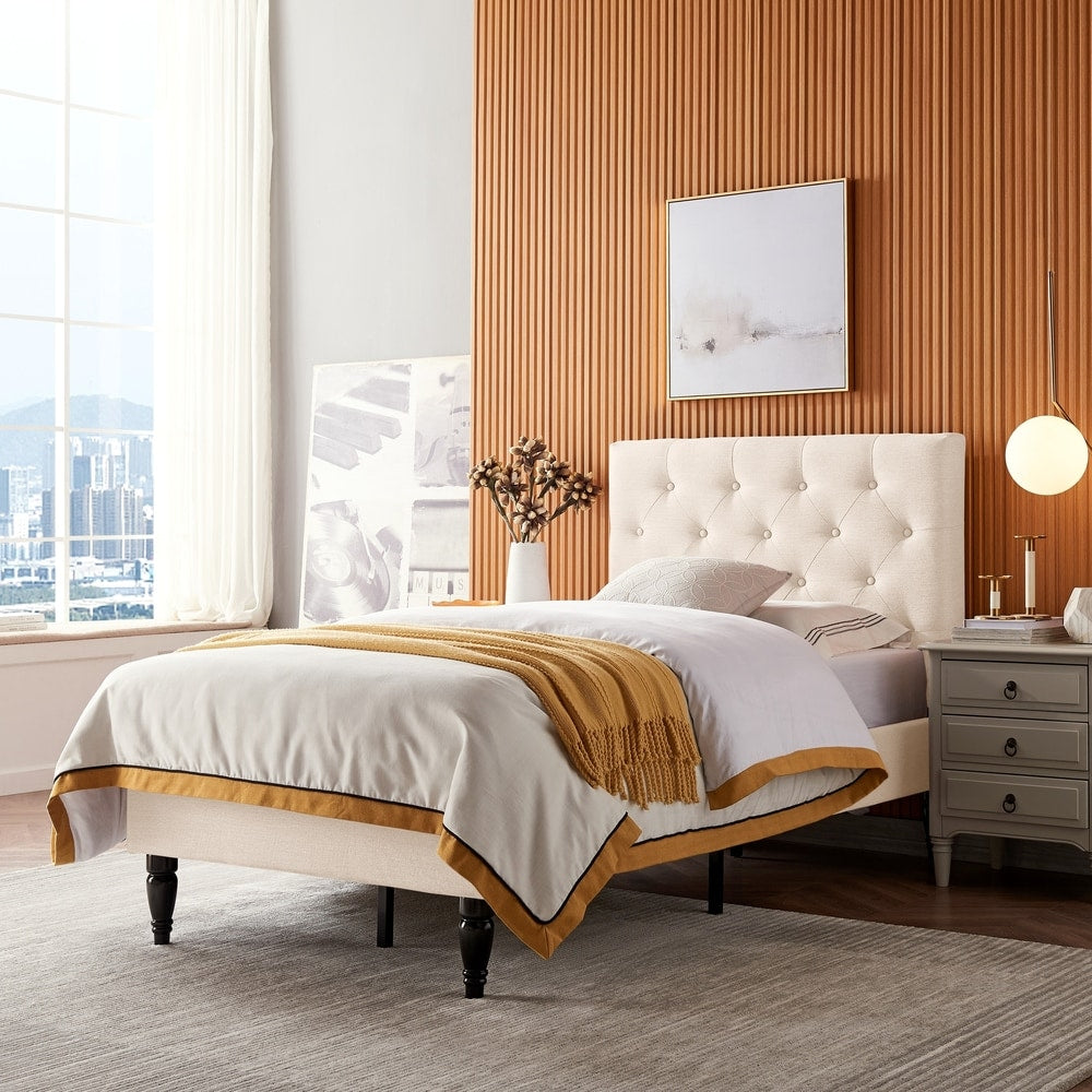 Atterbury Twin-size Contemporary Tufted Platform Bed by Christopher Knight Home
