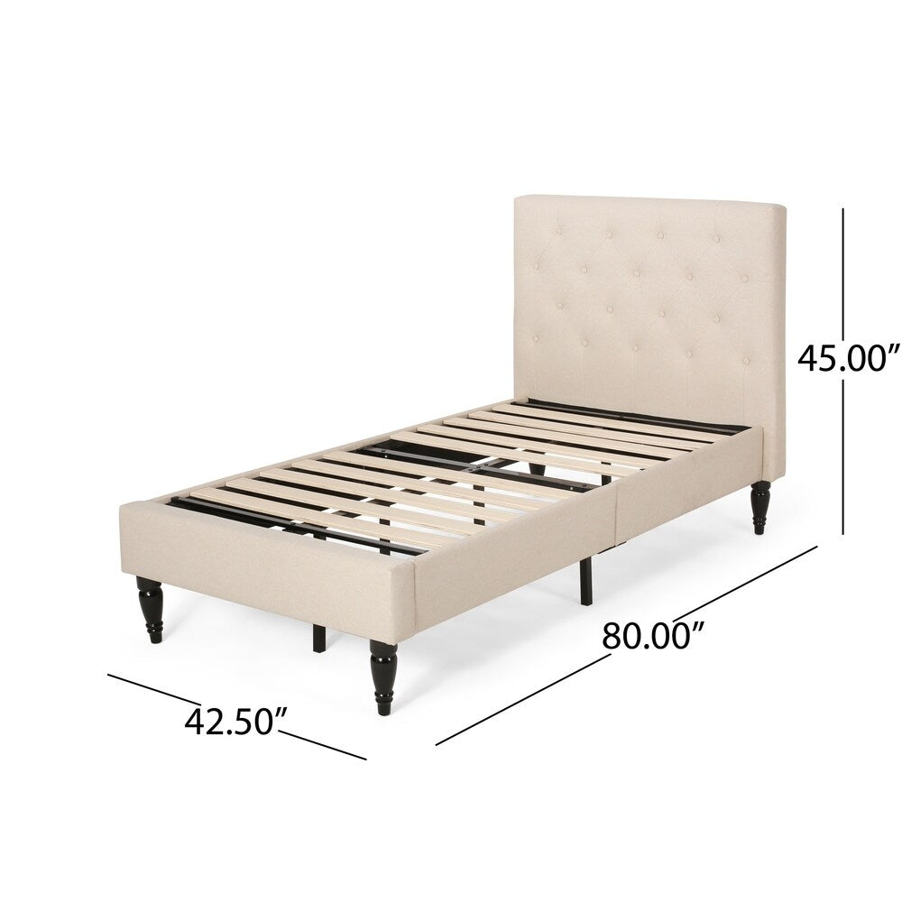 Atterbury Twin-size Contemporary Tufted Platform Bed by Christopher Knight Home