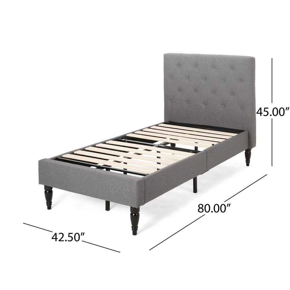 Atterbury Twin-size Contemporary Tufted Platform Bed by Christopher Knight Home