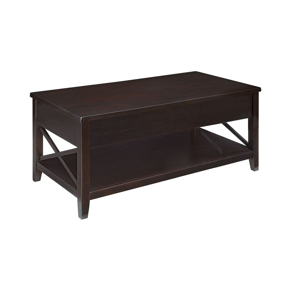 Atterbury Transitional Wood Storage Coffee Table
