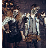 Attitude Studio Spikes Face Mask Costume - Steampunk Mask with Spikes