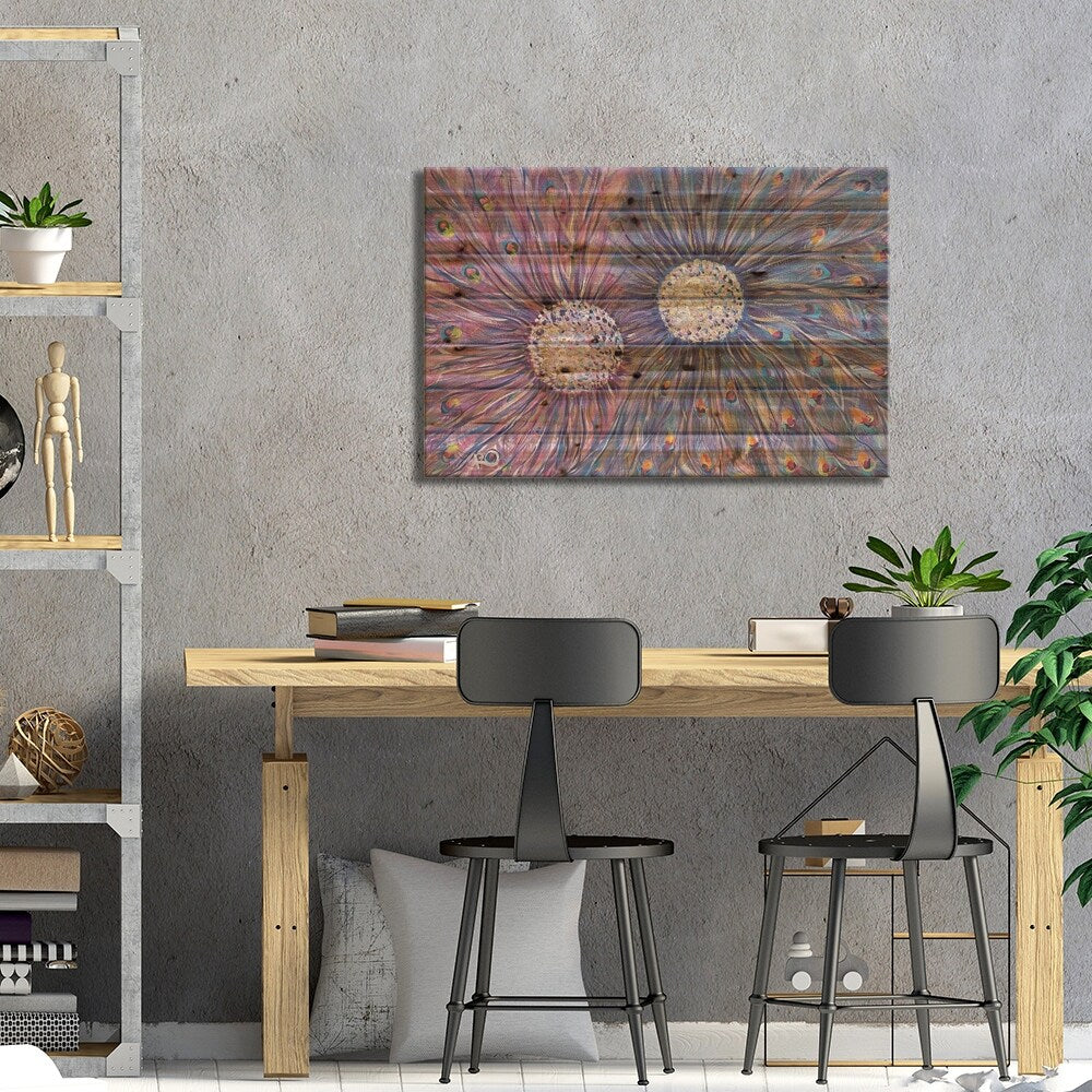 Attraction Print On Wood by RO ArtUS - Multi-Color
