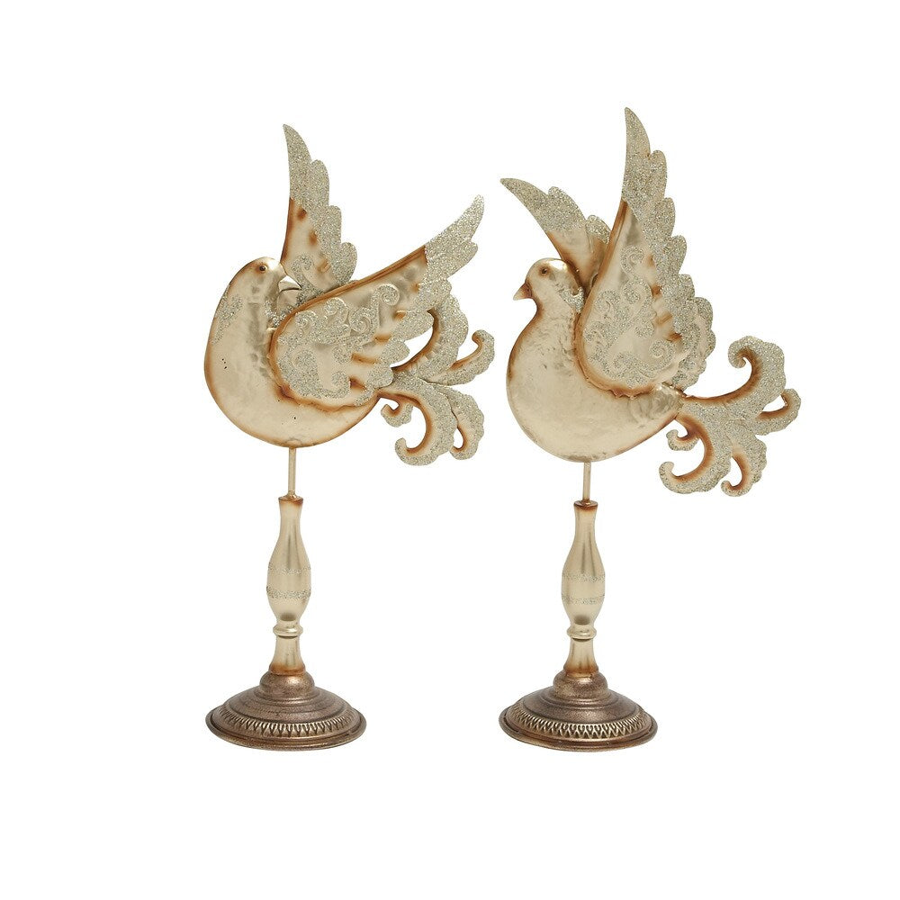 Attractive Metal Bird (Set of 2)