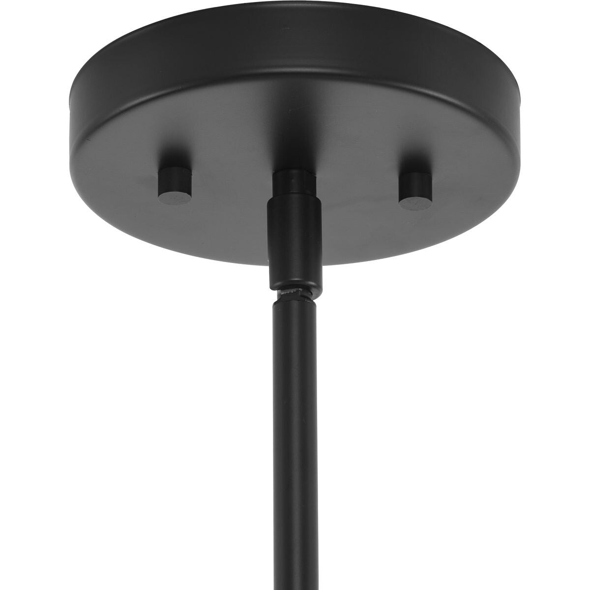 Atwell Collection Four-Light Matte Black Mid-Century Modern Island Light - 40 in x 14.75 in x 5.87 in
