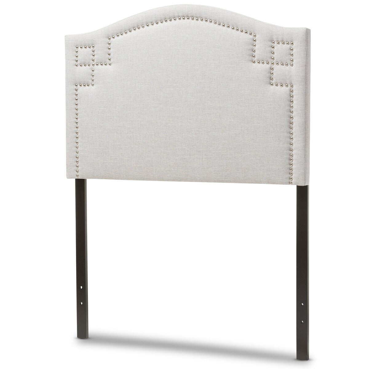 Aubrey Modern and Contemporary Grayish Beige Fabric Upholstered Twin Size Headboard