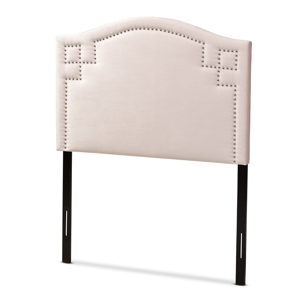 Aubrey Modern and Contemporary Velvet Fabric Upholstered Headboard