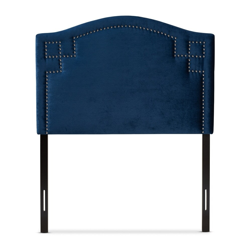 Aubrey Modern and Contemporary Velvet Fabric Upholstered Headboard