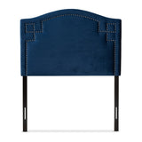 Aubrey Modern and Contemporary Velvet Fabric Upholstered Headboard
