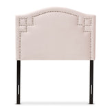 Aubrey Modern and Contemporary Velvet Fabric Upholstered Headboard