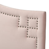 Aubrey Modern and Contemporary Velvet Fabric Upholstered Headboard