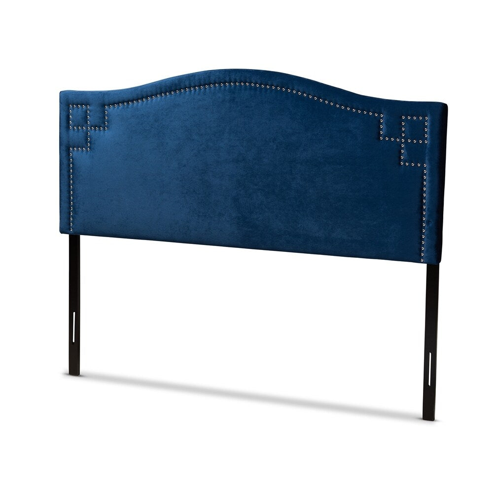 Aubrey Modern and Contemporary Velvet Fabric Upholstered Headboard