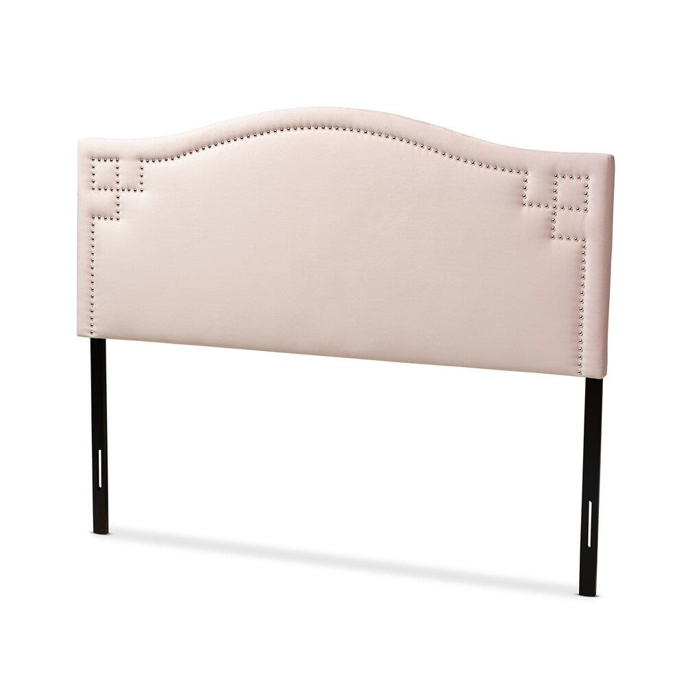Aubrey Modern and Contemporary Velvet Fabric Upholstered Headboard