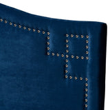 Aubrey Modern and Contemporary Velvet Fabric Upholstered Headboard