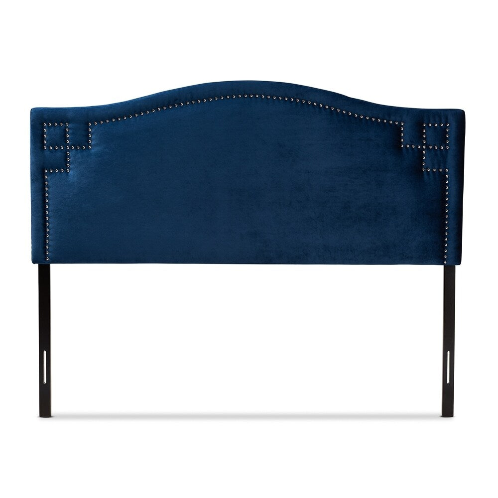 Aubrey Modern and Contemporary Velvet Fabric Upholstered Headboard