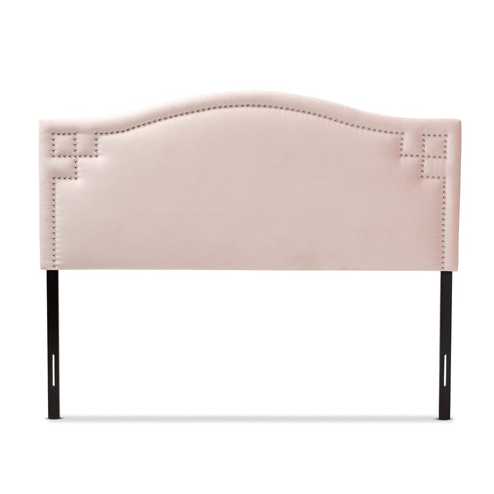 Aubrey Modern and Contemporary Velvet Fabric Upholstered Headboard