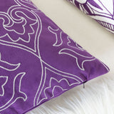 Aubrey Quatrefoil Floral 20" Square Decorative Throw Pillow