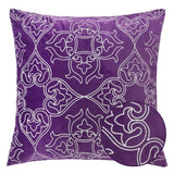 Aubrey Quatrefoil Floral 20" Square Decorative Throw Pillow