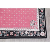 Aubusson Floral Transitional Hand-Woven Wool Chinese Oriental Area Rug - 12'0" x 8'7"